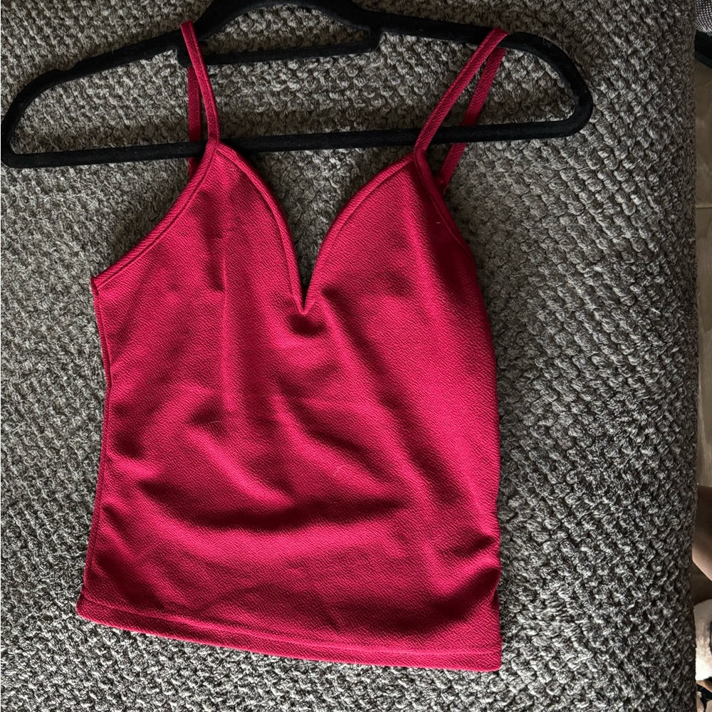 Elegant Red Women's Top